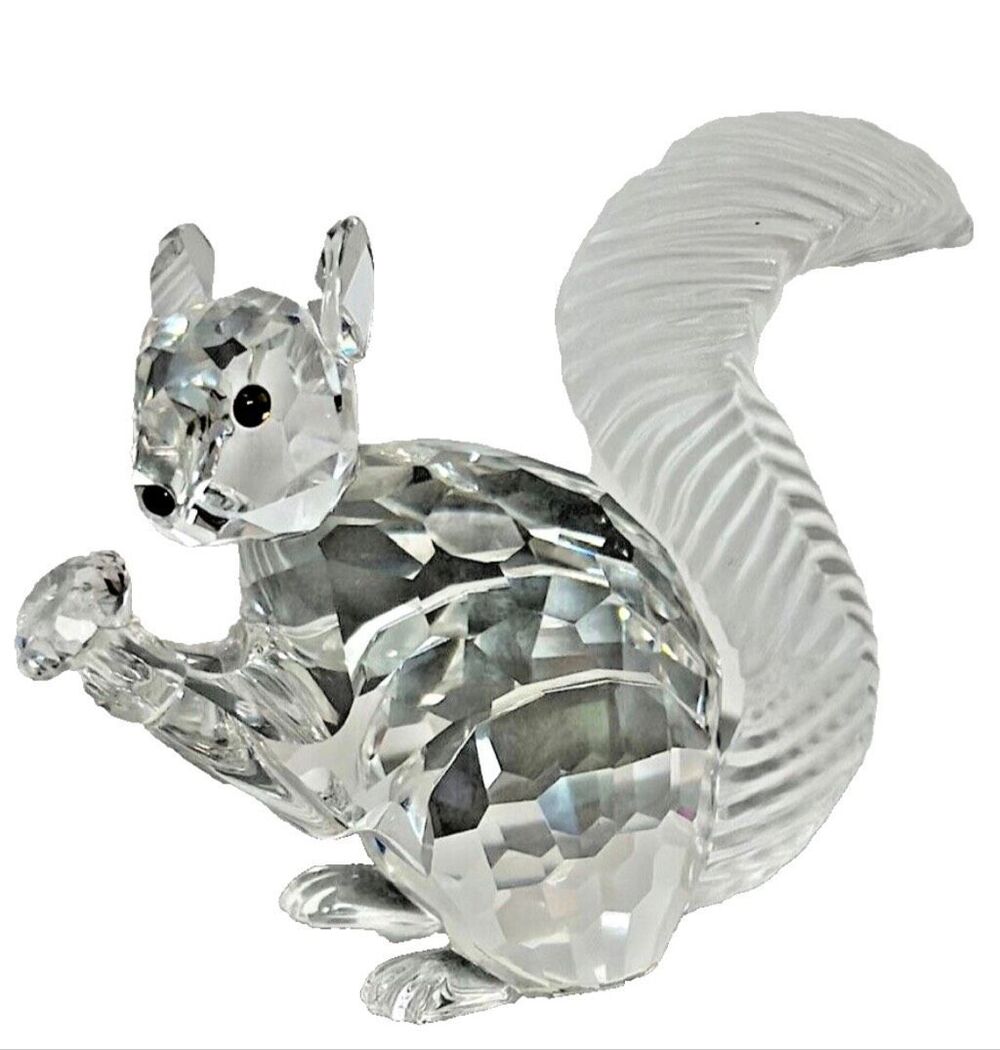 NEW IN BOX Swarovski Crystal 10th Anniversary Squirrel Figurine w/ PAPERS